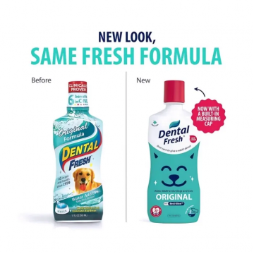 Dental Fresh Water Additive Original Formula for Cats & Dogs 8oz